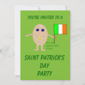 Patriotisches Irish Egg Party benutzerdefinierbar Einladung (Vorderseite)