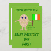 Patriotisches Irish Egg Party benutzerdefinierbar Einladung (Vorne/Hinten)