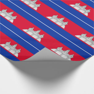 Patriotisches Kambodscha Flag Wrapping Paper Geschenkpapier