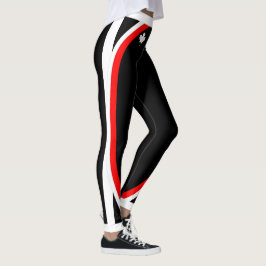 Patriotisches kanadisches Ahorn mit Name und seitl Leggings