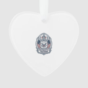 Patriotisches Kirchenlager-Vektorgrafik-T-Shirt Ornament