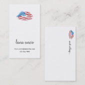 Patriotisches Kissy stellen gegenüber Visitenkarte (Vorne/Hinten)