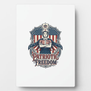 Patriotisches Krankenpfleger-Vektorgrafik-T-Shirt_ Fotoplatte