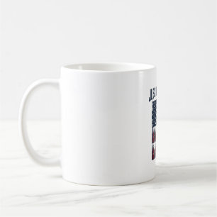 Patriotisches Kugel-Flagge Lustiges Vintage Grafik Kaffeetasse