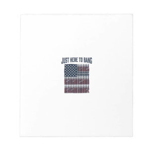 Patriotisches Kugel-Flagge Lustiges Vintage Grafik Notizblock