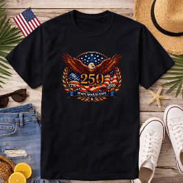 Patriotisches Kupfer-Flügel-der-Freiheit-Emblem T-Shirt
