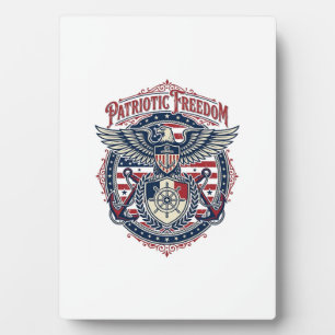 Patriotisches Küsten-Preppy-Vektorgrafik-T-Shirt Fotoplatte