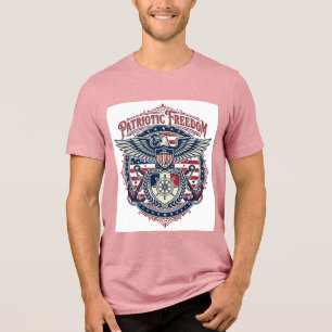 Patriotisches Küsten-Preppy-Vektorgrafik-T-Shirt Tri-Blend Shirt