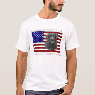 Patriotisches Labrador retriever T-Shirt