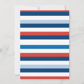 Patriotisches Land der Einladung zum 3. Geburtstag (Rückseite)