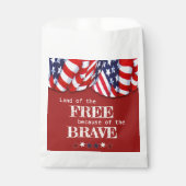 Patriotisches Land des Freien Roten Weißen Blauen Geschenktütchen (Vorderseite)