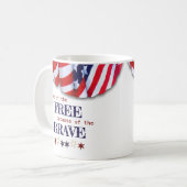 Patriotisches Land des Freiwilligen Jagd Kaffeetasse (Vorderseite Links)