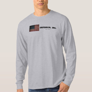 Patriotisches langes Hülsen-Shirt Defensor, Inc. T-Shirt