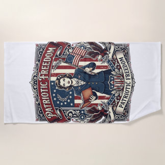 Patriotisches Lehrer Vektorgrafik T-Shirt_1 Strandtuch