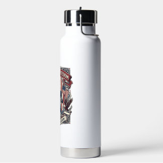 Patriotisches Lehrer Vektorgrafik T-Shirt_1 Trinkflasche