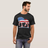 Patriotisches leichtes riesiges Entwurfs-Pferd T-Shirt (Vorne ganz)