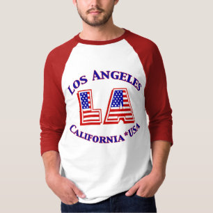 Patriotisches Logo Los Angeless USA T-Shirt