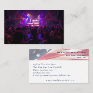 Patriotisches Marketing und Eventwerbung Visitenkarte