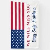 Patriotisches Militär geht weg Party amerikanische Banner (Vertikal)