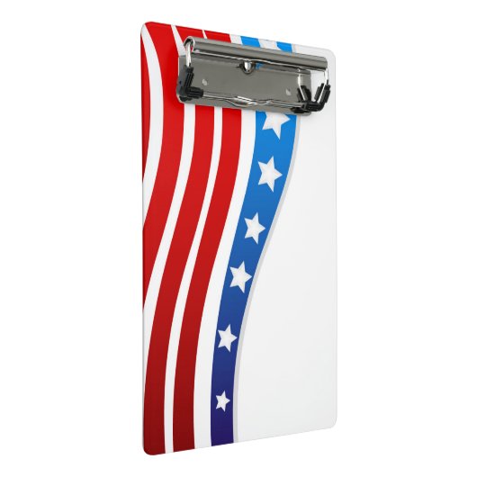 Patriotisches Miniklemmbrett Mini Klemmbrett (Schrägansicht)