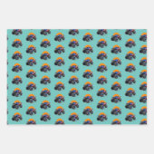 Patriotisches Monster Truck Off Road Adventure Geschenkpapier Set (Vorderseite 2)