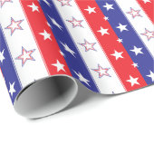 Patriotisches Muster Geschenkpapier (Rolleneckpunkt)
