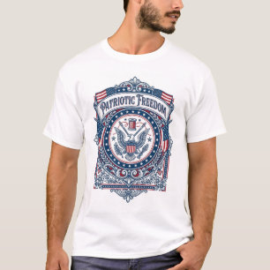 Patriotisches Nähkreis-Vektorgrafik-T-Shirt T-Shirt