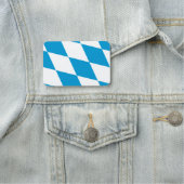 Patriotisches Namensschild mit der Flagge Bayerns, (Beispiel)