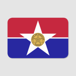 Patriotisches Namensschild mit der Flagge von Dall