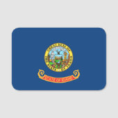 Patriotisches Namensschild mit der Flagge von Idah (Vorderseite)