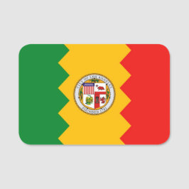 Patriotisches Namensschild mit der Flagge von Los 