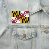 Patriotisches Namensschild mit der Flagge von Mary (Beispiel)