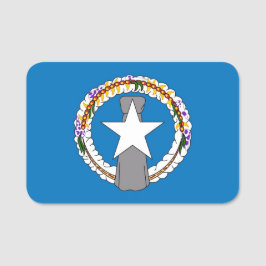 Patriotisches Namensschild mit der Flagge von Nord