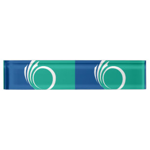 Patriotisches Namensschild mit Flagge von Ottawa Namensplakette