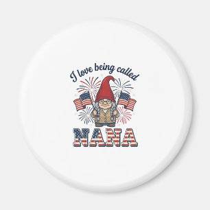 Patriotisches Nana-Gnom-Vintage-Oma-Shirt Des Magnet