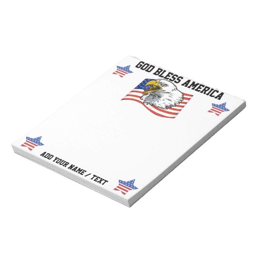Patriotisches Notepad Notizblock (Rotiert)