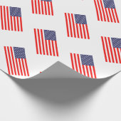 Patriotisches Packpapier mit amerikanischer Flagge (Ecke)