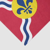 Patriotisches Papiertaschentuch, Flagge von St. Lo Seidenpapier (Ausschnitt)