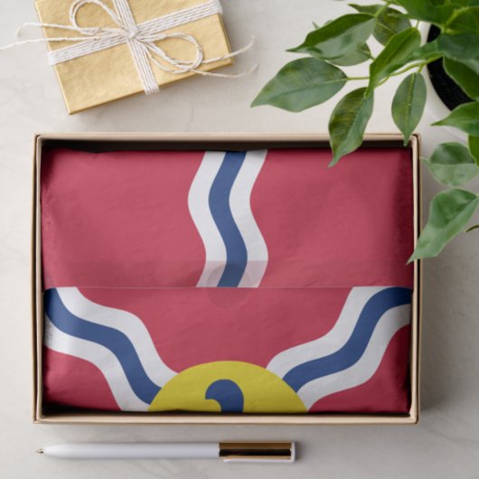 Patriotisches Papiertaschentuch, Flagge von St. Lo Seidenpapier (Geschenk)