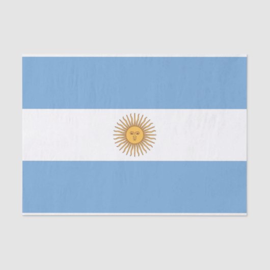 Patriotisches Papiertaschentuch mit argentinischer Seidenpapier (Vorderseite)
