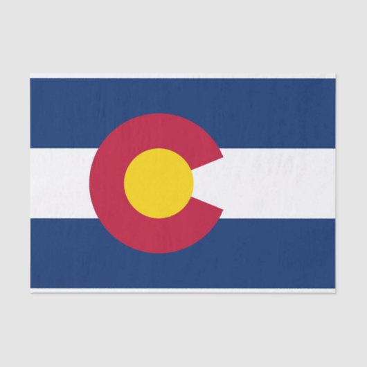 Patriotisches Papiertaschentuch mit der Flagge Col Seidenpapier (Vorderseite)