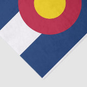 Patriotisches Papiertaschentuch mit der Flagge Col Seidenpapier (Ausschnitt)