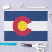 Patriotisches Papiertaschentuch mit der Flagge Col Seidenpapier (Handwerk)