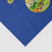 Patriotisches Papiertaschentuch mit der Flagge Mon Seidenpapier (Ausschnitt)