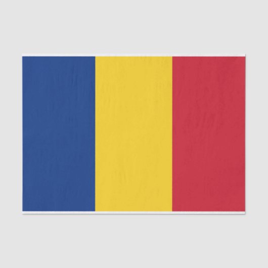 Patriotisches Papiertaschentuch mit der Flagge Rum Seidenpapier (Vorderseite)
