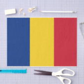 Patriotisches Papiertaschentuch mit der Flagge Rum Seidenpapier (Handwerk)