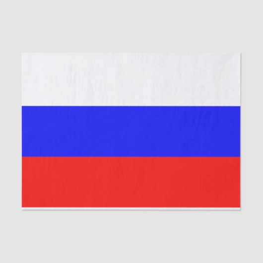 Patriotisches Papiertaschentuch mit der Flagge Rus Seidenpapier (Vorderseite)