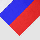 Patriotisches Papiertaschentuch mit der Flagge Rus Seidenpapier (Ausschnitt)