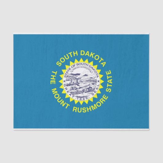 Patriotisches Papiertaschentuch mit der Flagge Sou Seidenpapier (Vorderseite)