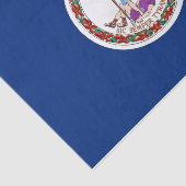 Patriotisches Papiertaschentuch mit der Flagge Vir Seidenpapier (Ausschnitt)